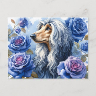 Cartão Postal Cartão-postal de cão afegão
