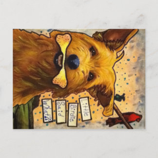 Cartão Postal Cartão-postal de cão para rumores