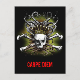 Cartão Postal Cartão-postal de Carpe de Caveira King Squid