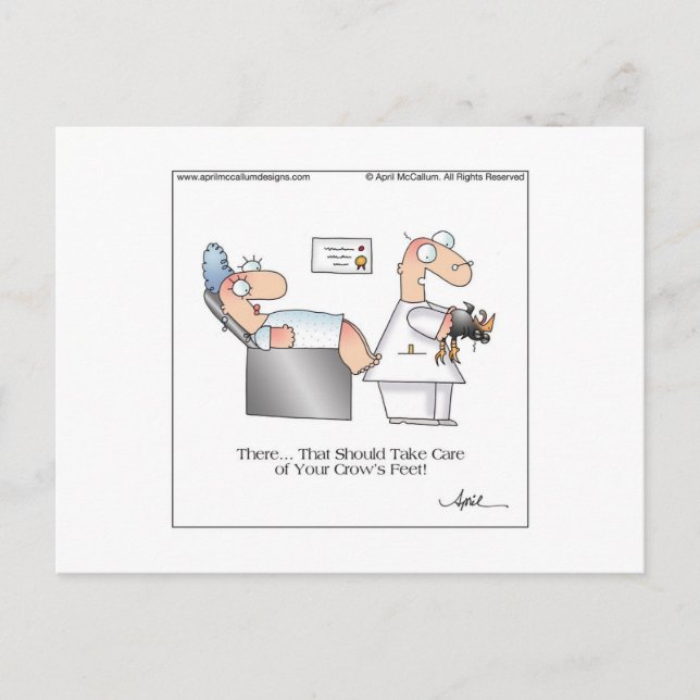Cartão Postal Cartão-Postal De Cartoon FEET Da CROW (Frente)