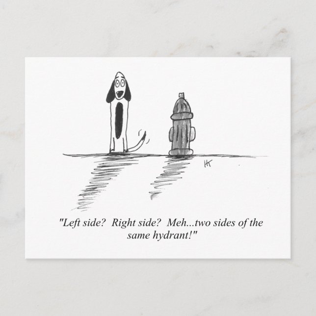 Cartão Postal Cartão-postal de Cartoon Gag (Frente)