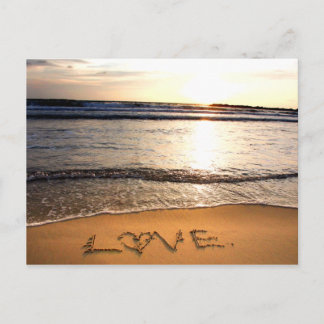 Cartão Postal Cartão-postal de casamento de praia