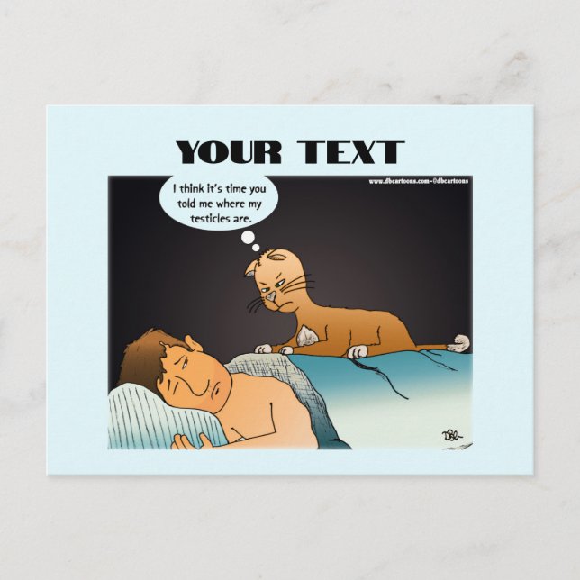 Cartão Postal Cartão-postal de Cat Louco (Frente)