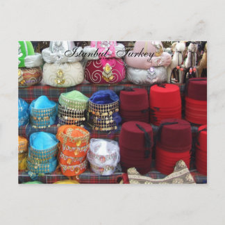 Cartão Postal Cartão-postal de Chapéus Turco