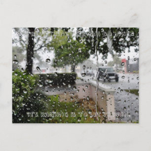Cartão Postal Cartão-postal de chuva
