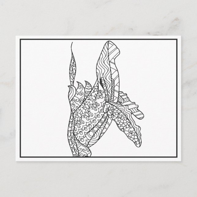 Cartão Postal Cartão-postal de cinza preto e branco (Frente)