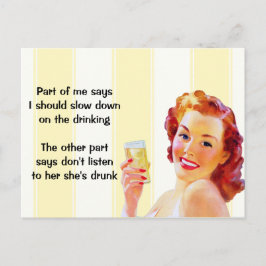 Cartão Postal Cartão-postal de citação da Funny para Famílias Re