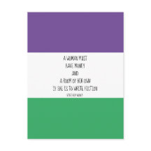 Cartão-postal de citação de Virginia Woolf