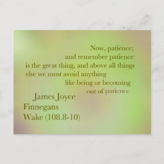 Cartão Postal Cartão-postal de citação do Acordar James Joyce Fi