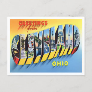 Cartão Postal Cartão-postal de Cleveland, Ohio Vintage.