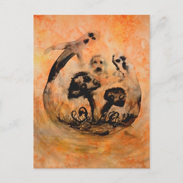 Cartão Postal Cartão-postal de Cogumelos Fantasmas (Frente)