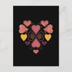 Cartão Postal Cartão-postal de Colagem de Amor