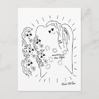 Cartão Postal Cartão-postal de coleta de 'trabalhadores leves'