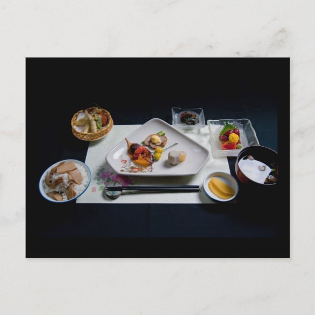 Cartão Postal Cartão-postal de Comida do Japão (Frente)
