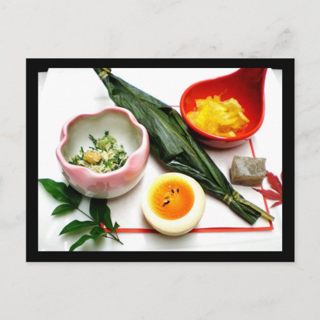 Cartão Postal Cartão-postal de Comida do Japão (Frente)