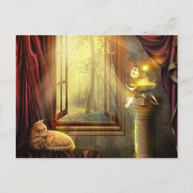 Cartão Postal Cartão-postal de Compra da janela (Frente)