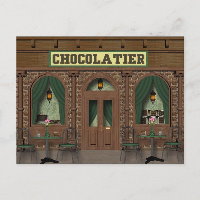 Cartão Postal Cartão-postal de Compro de Chocolate (Frente)