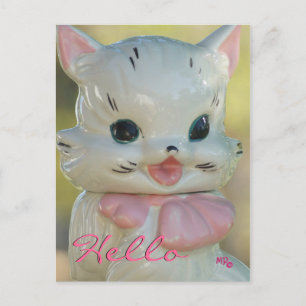 Cartão Postal Cartão-postal de Cookie de Cat Vintage - personali
