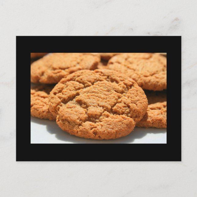 Cartão Postal Cartão-postal de cookies Ginger Snap (Frente)