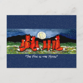 Cartão Postal Cartão-postal de cor branca da lua