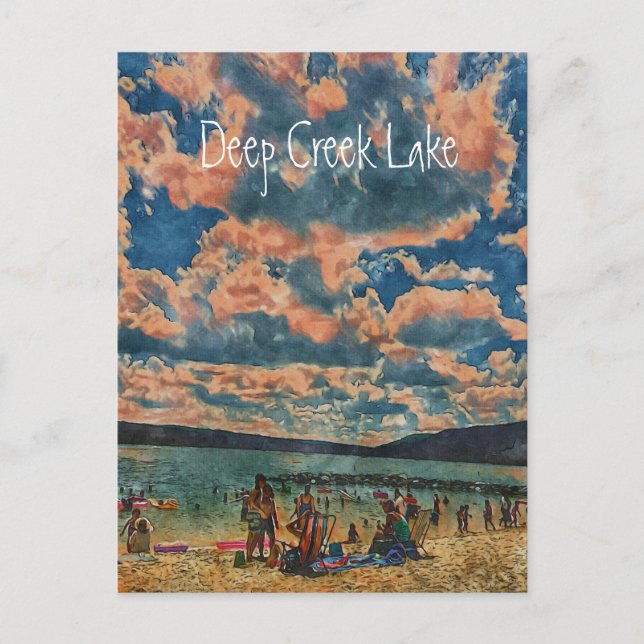 Cartão Postal Cartão-postal de cor-d-água (Frente)