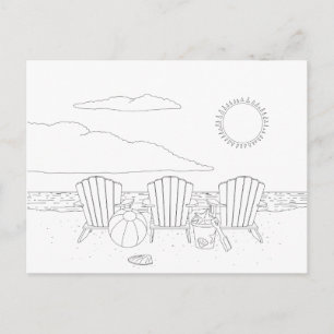 Cartão Postal Cartão-postal de cor para adultos das cabras de p