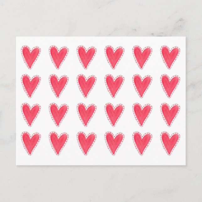 Cartão Postal Cartão-postal de coração (Frente)