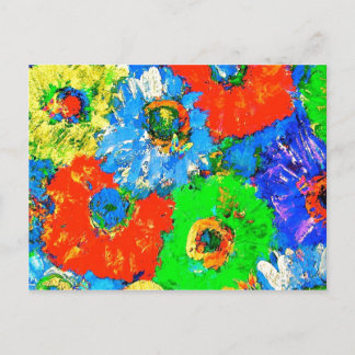 Cartão Postal Cartão-postal de cores felizes