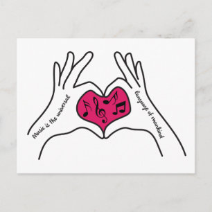 Cartão Postal Cartão-postal de cotação musical