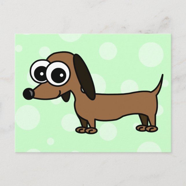 Cartão Postal Cartão-postal de Dachshund (Frente)