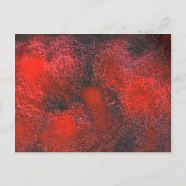Cartão Postal Cartão-postal de design abstrato "Cosmos Red" (Frente)