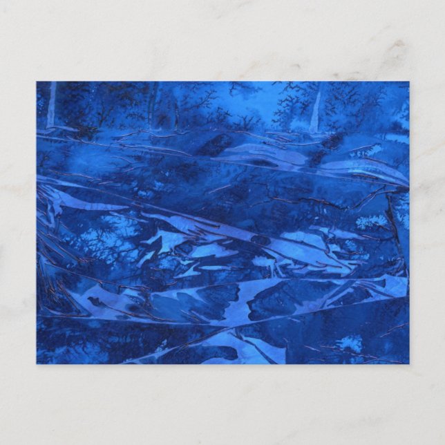 Cartão Postal Cartão-postal de design abstrato de "águas profund (Frente)