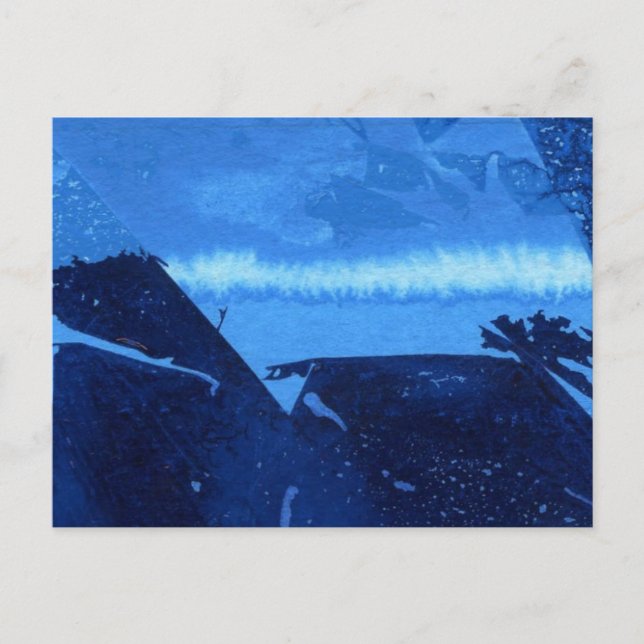 Cartão Postal Cartão-postal de design abstrato "Ridge Congelada  (Frente)