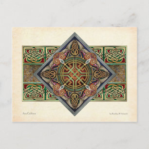 Cartão Postal Cartão-postal de Design de Águia Celta