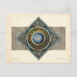 Cartão Postal Cartão-postal de Design de Knotwork Celta