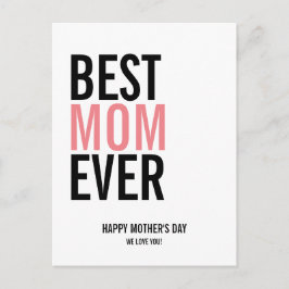 Cartão Postal Cartão-postal de Dia de as mães da Melhor Mãe