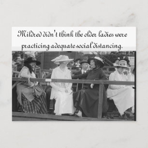 Cartão Postal Cartão-postal de Distância Social Adequado