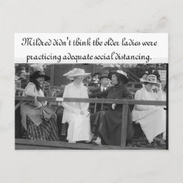 Cartão Postal Cartão-postal de Distância Social Adequado