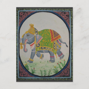 Cartão Postal Cartão-postal de elefante indiano