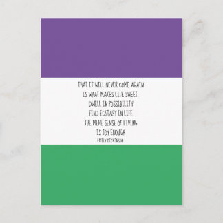 Cartão Postal Cartão-postal de Emily Dickinson