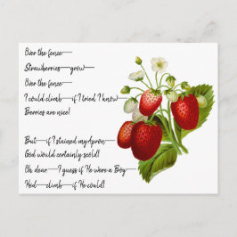 Cartão Postal Cartão-postal de Emily Dickinson "Over the Fence"