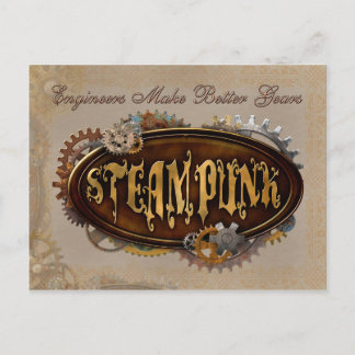Cartão Postal Cartão-postal de Engenheiros Steampunk