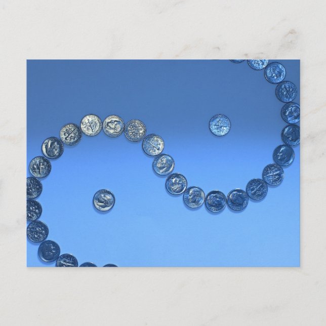 Cartão Postal Cartão-postal de escultura Dime (Frente)