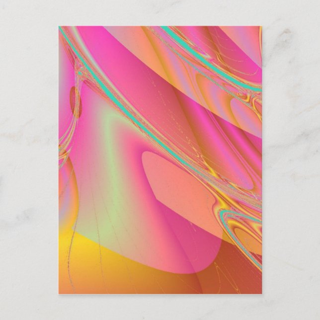 Cartão Postal Cartão-postal de espirais de goma (Frente)