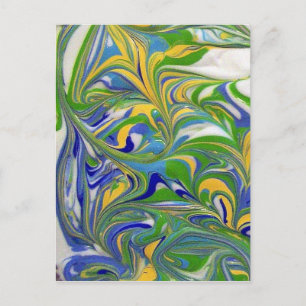 Cartão Postal Cartão-postal de espiral verde