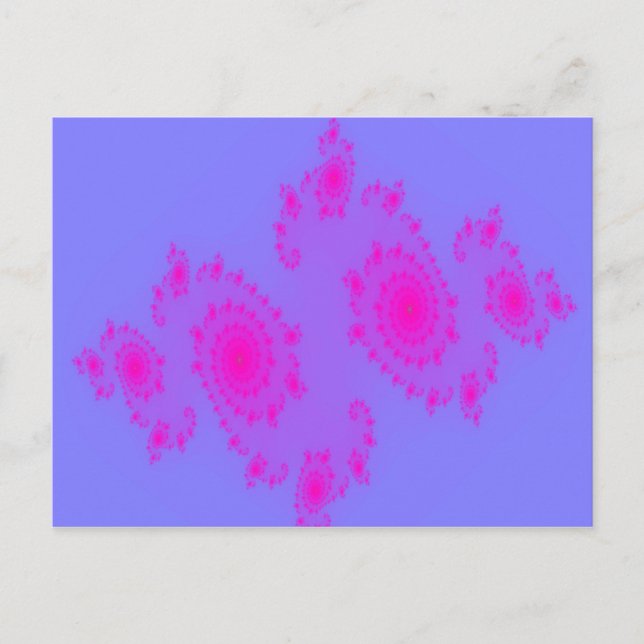Cartão Postal Cartão-postal de espirro rosa (Frente)