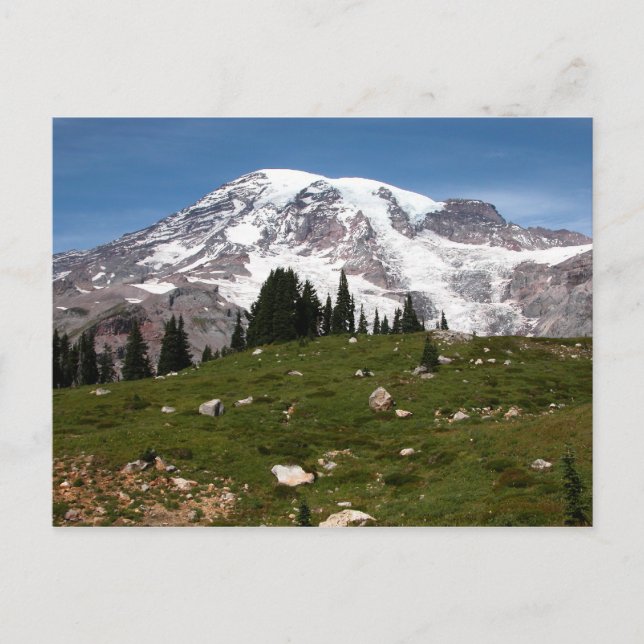 Cartão Postal Cartão-postal de esqui das montanhas Winter (Frente)