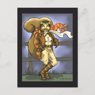 Cartão Postal Cartão-postal de Esquilo Voador