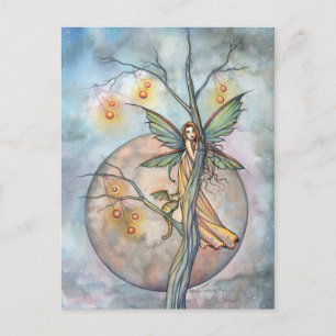 Cartão Postal Cartão-postal de Fada e Gato de Molly Harrison