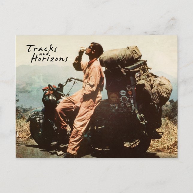 Cartão Postal Cartão-postal de faixas e horizontes (Frente)